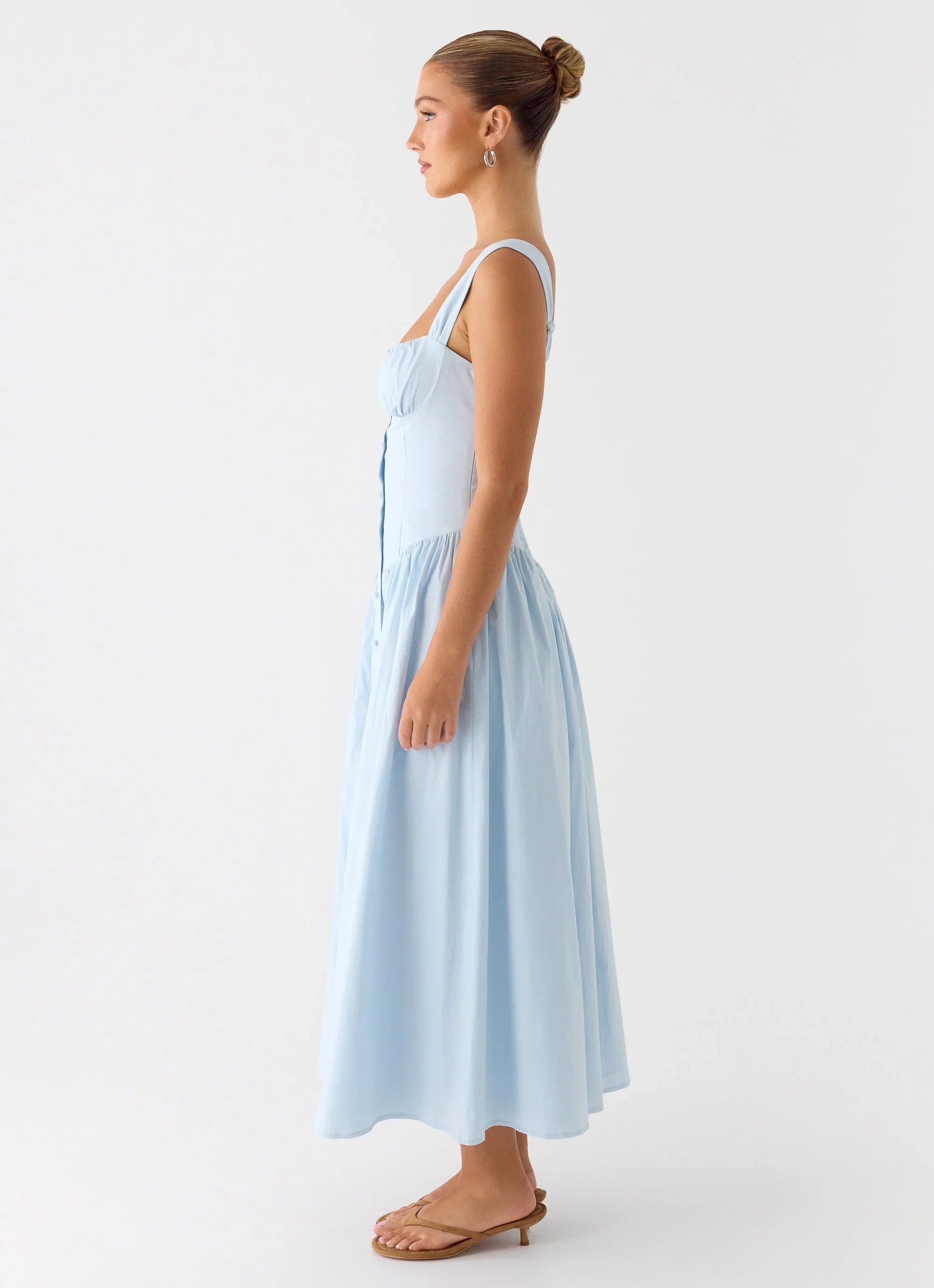 Emmalina Midi Dress - Blue